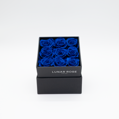 Square Rose Box 9 mini roses