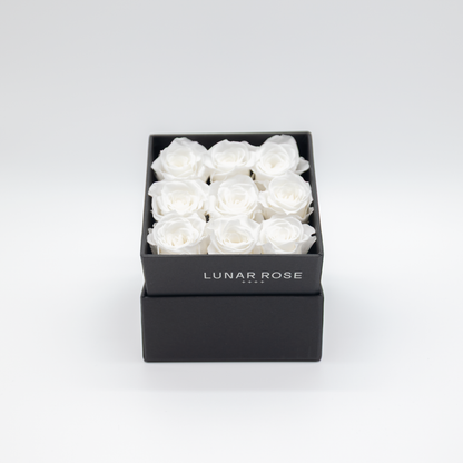 Square Rose Box 9 mini roses