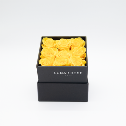 Square Rose Box 9 mini roses