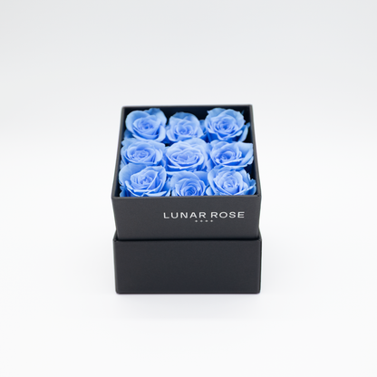 Square Rose Box 9 mini roses