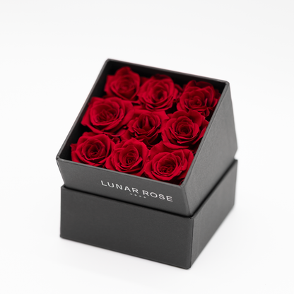 Square Rose Box 9 mini roses