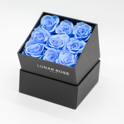 Square Rose Box 9 mini roses