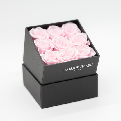 Square Rose Box 9 mini roses